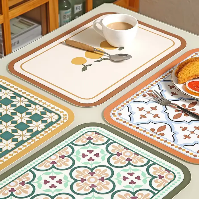 Ensemble de sets de table de ferme scandinave – 45x30cm
