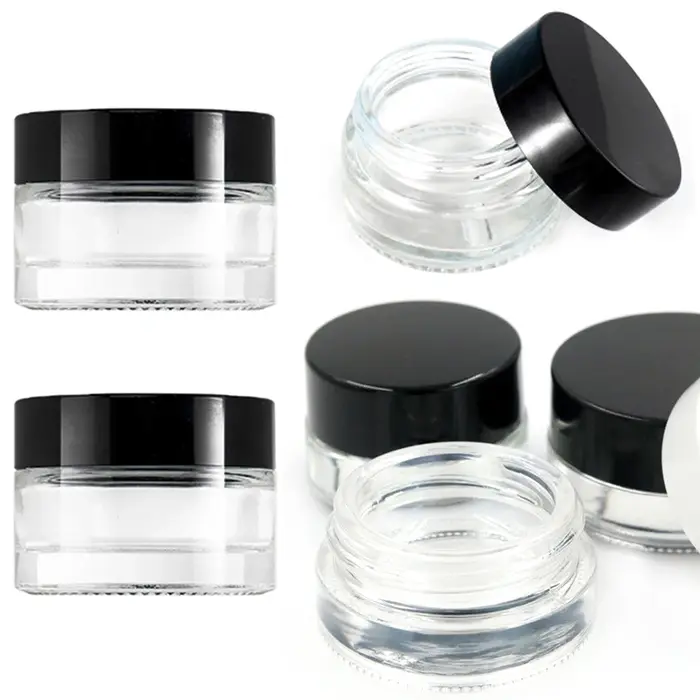 Pot en verre de 5ml, 20 pièces, conteneur de maquillage, bouteilles de crème pour le visage, boîte d