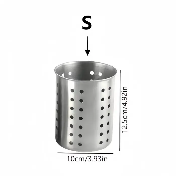 Boîte de rangement pour baguettes et couverts en acier inoxydable, 1/2 pièce, idéale pour les cuisin