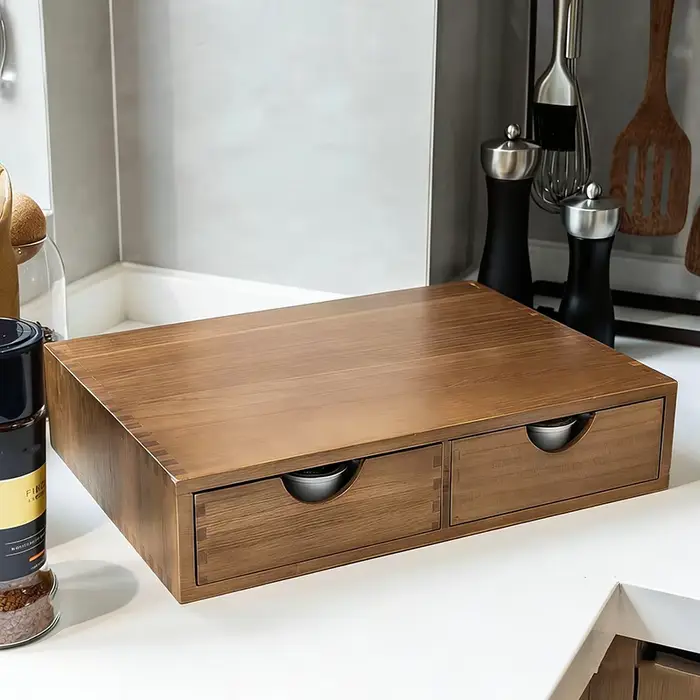 Tiroir de rangement en bois pour dosettes de café, organisateur de capsules de thé et de café pour l