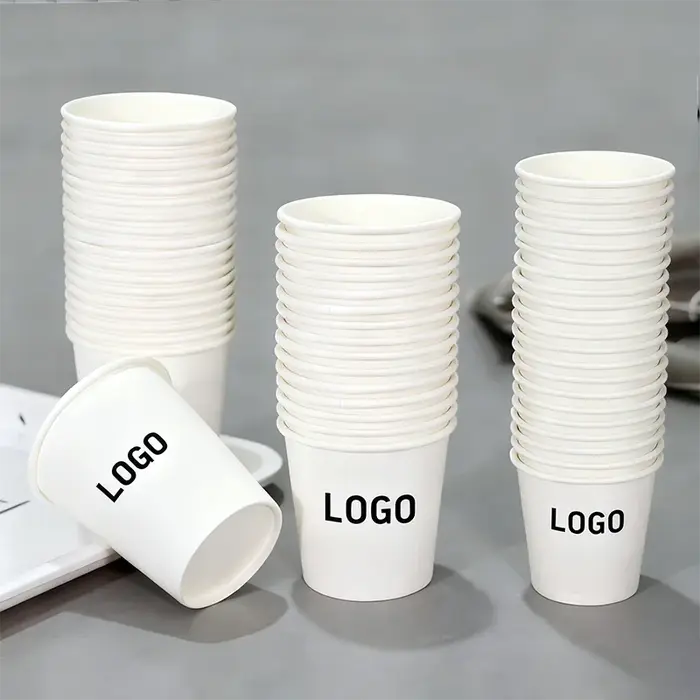 100 pièces 180ml gobelets en papier personnalisés