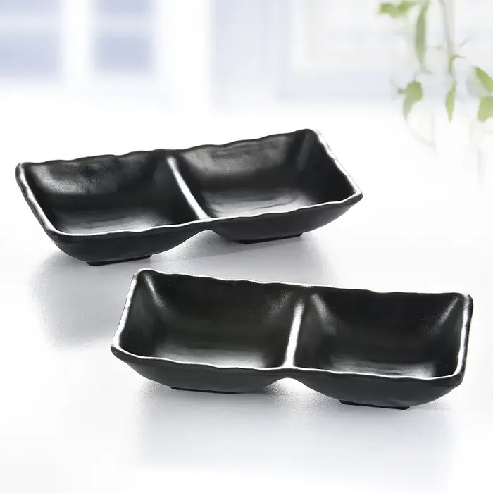 Assiettes en mélamine, plats à sauce pour restaurant