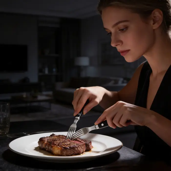 Ensemble de fourchettes à steak en acier inoxydable de haute qualité