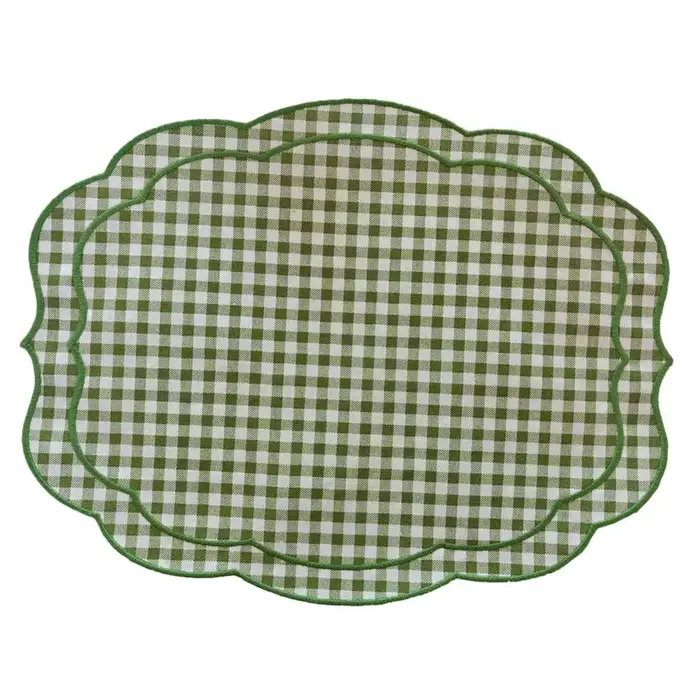 Set de table vintage à carreaux, style moderne et frais, décoration de ferme pour table à manger, ma