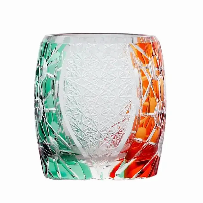 Japon Kagami planète Edo Kiriko verre à vin Starlight verres à whisky bloc de couleur sculpture à la main Art artisanat