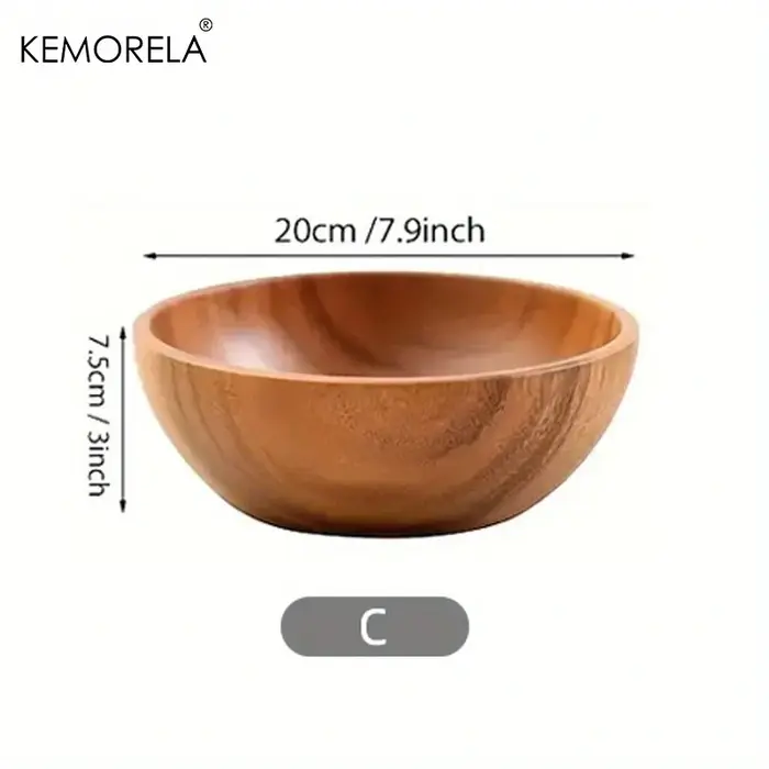 Bol à salade en bois d'acacia pour enfants