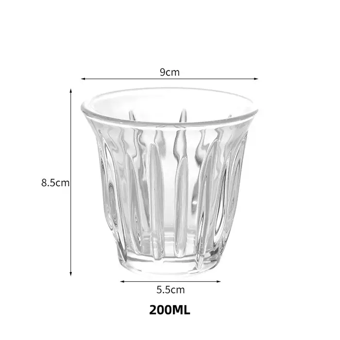 Tasse à café en verre transparent 90/130/160/200ML