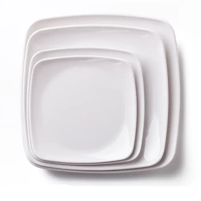 Plats carrés de restauration rapide