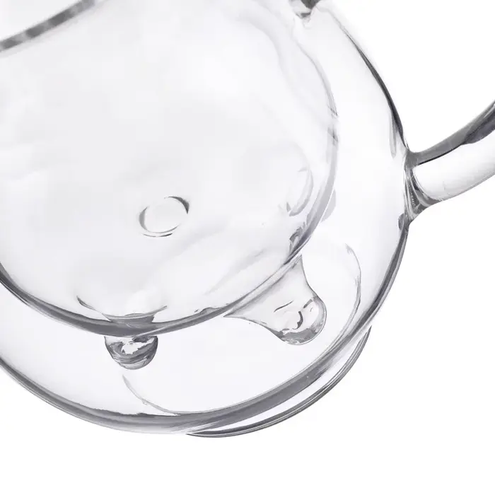 Pichet à lait créatif en verre transparent