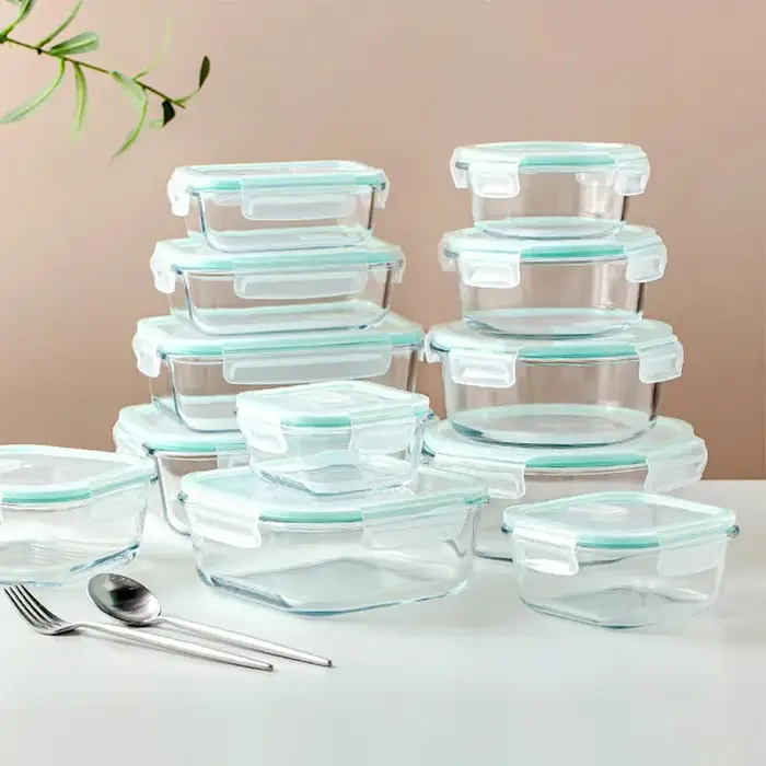 Boîte à lunch en verre borosilicate haute résistance