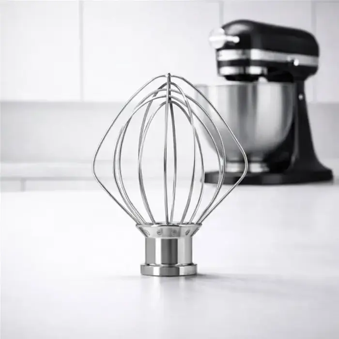 YANA35R Fouet en acier inoxydable compatible lave-vaisselle pour robot culinaire Kitchenaid Mini 3