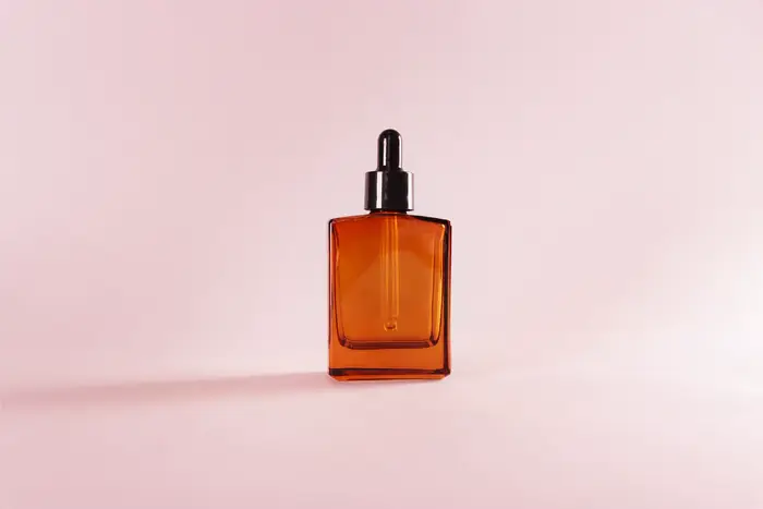 100 ml Flacon compte-gouttes d'huile essentielle rectangulaire à épaule plate ambre – Récipients cosmétiques en verre rechargeable de 100 ml