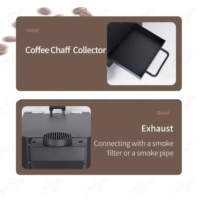 ITOP V2-Torréfacteur de grains de café CYBEROASTER avec connexion artistique