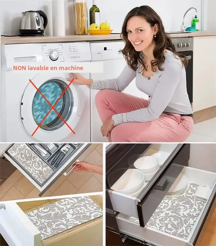Tapis de séchage de vaisselle pour comptoir de cuisine 30x40cm / 38x50cm