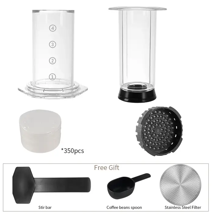 Nouveau 250ml cafetière expresso Machine Portable café presse française cafetière avec filtre papier