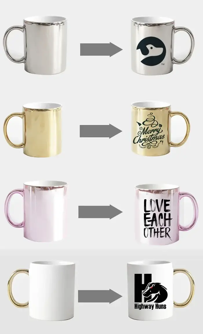 Exquis rose argent personnaliser tasse