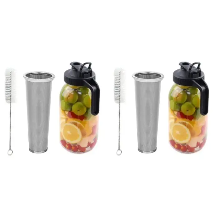 Cafetière à café froid KYCOR-2X, pichet à café froid de 64 oz avec filtre super dense en acier inoxy