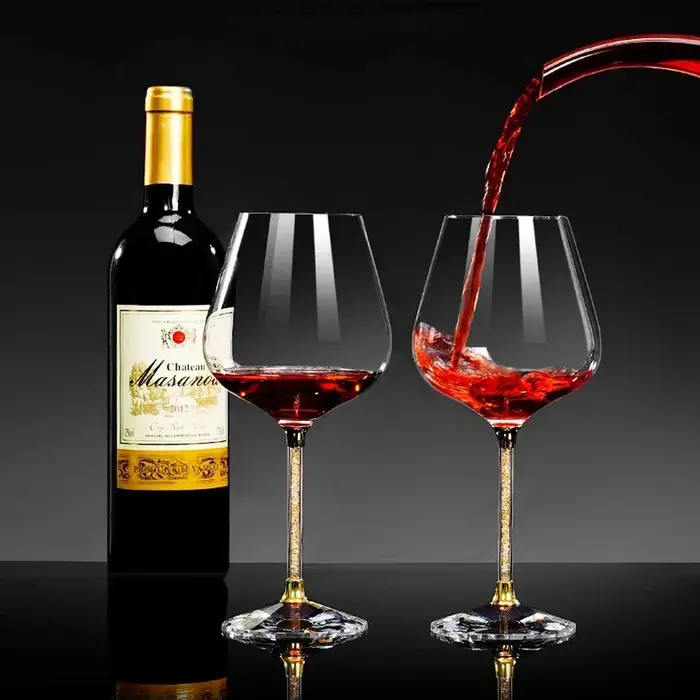 Ensemble de verres à vin rouge en cristal haut de gamme