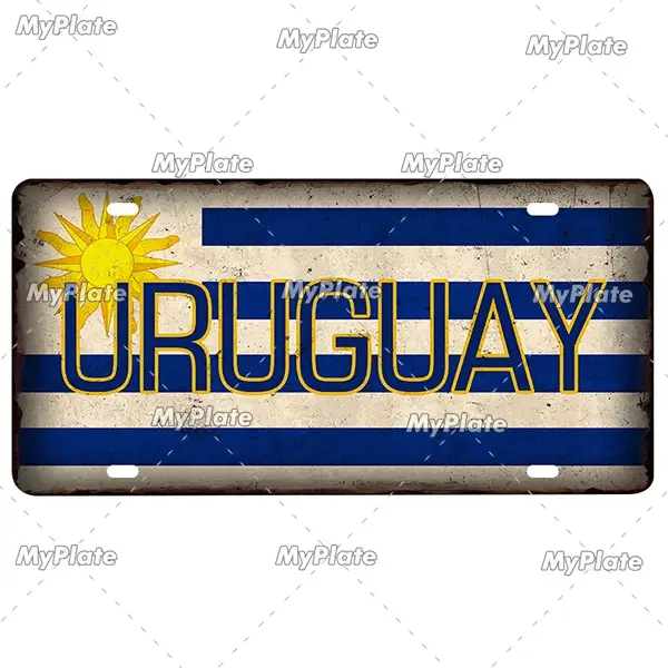 [MyPlate] affiche de drapeau National, 15x30cm, Plaque métallique en étain, décor de Plaque, Bar, Pu