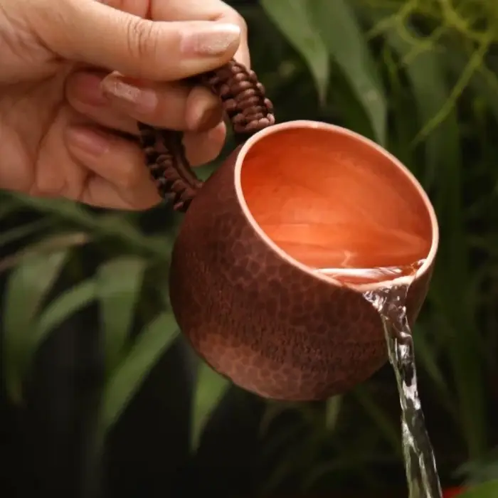 Mug à café en cuivre, large ouverture pour le petit-déjeuner à la maison