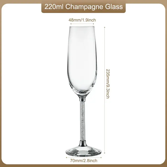 Cristaux verres à Champagne longue tige tasse à vin mousseux verre à haute teneur en Borosilicate Bar amateurs de vin