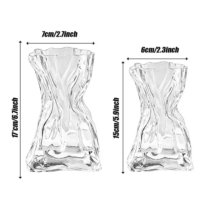 Vase en verre organique