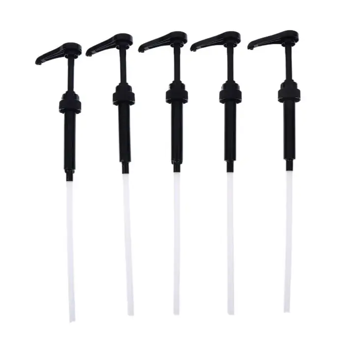 5X pompe à sirop, distributeur de sirop pour café, tête de pompe à action par pression pour sirops d