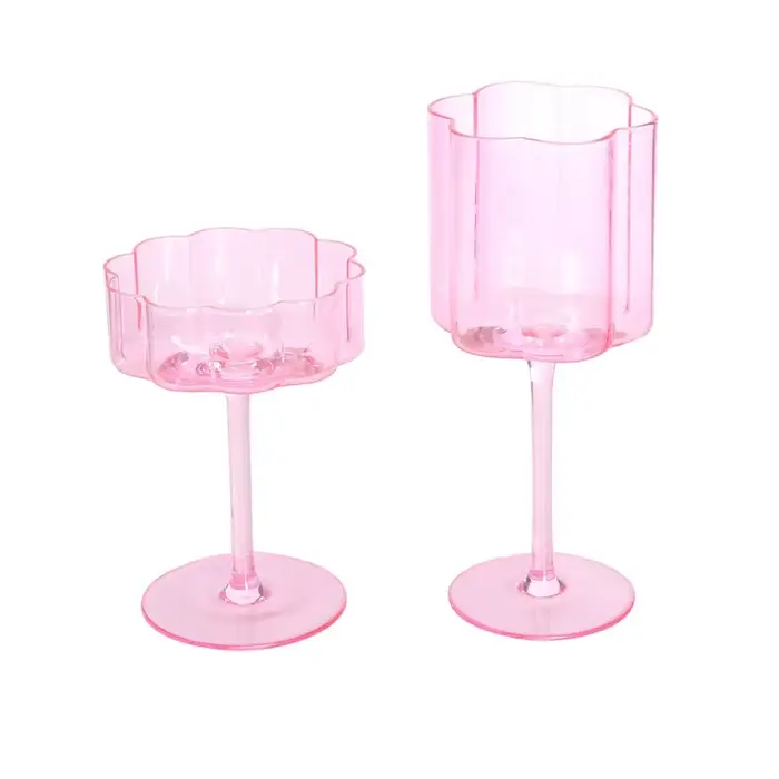 Verre à vin en cristal multicol