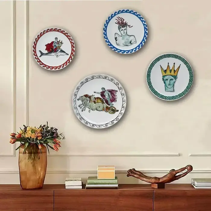 Assiette décorative en céramique italienne Ginori 1735