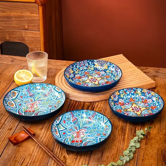 Assiette en céramique bohème