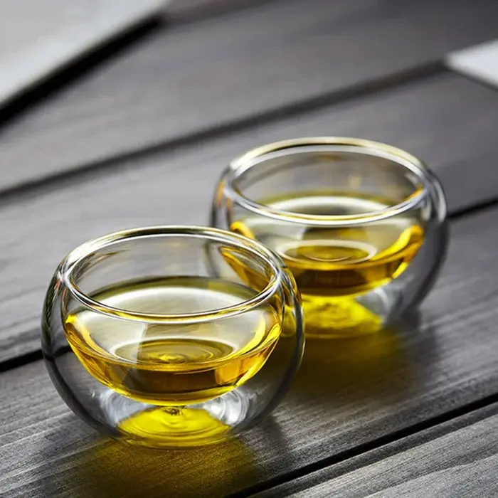 Ensemble de tasses à thé en verre Double couche