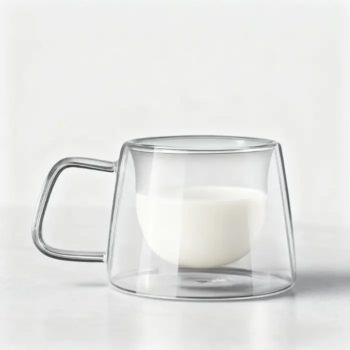 Tasse à café en verre à Double paroi de 200ml