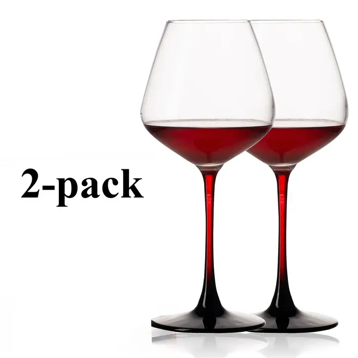 2 pièces léger luxe Premium tasse en cristal ensemble de verres à vin rouge grand verre fête verres 