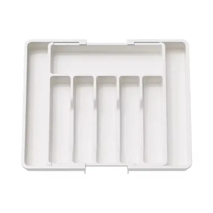 1 pièce Organisateur de couverts et ustensiles de cuisine réglable et amélioré pour comptoir