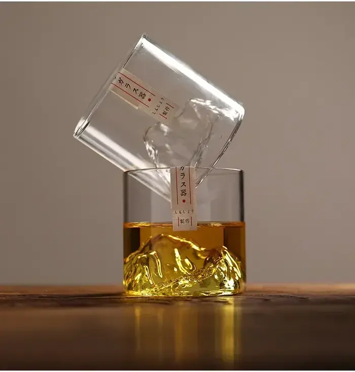 Tasse d'eau en verre polyvalente Transparent 180/300ML
