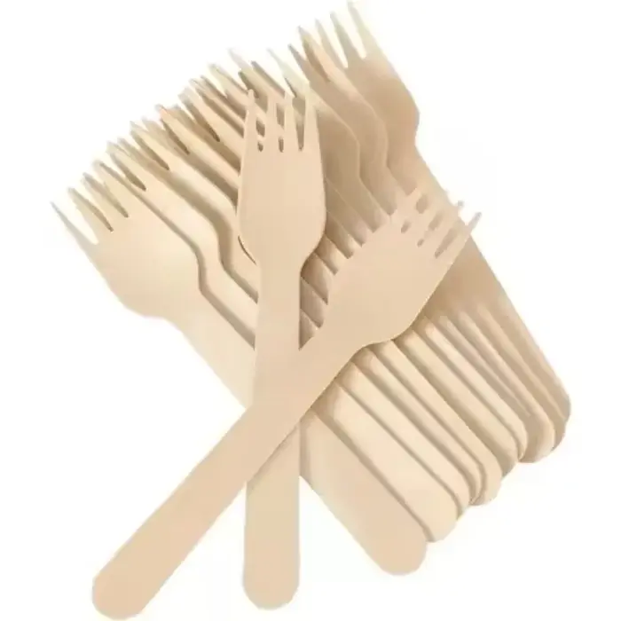 Ensemble de couverts jetables en bois