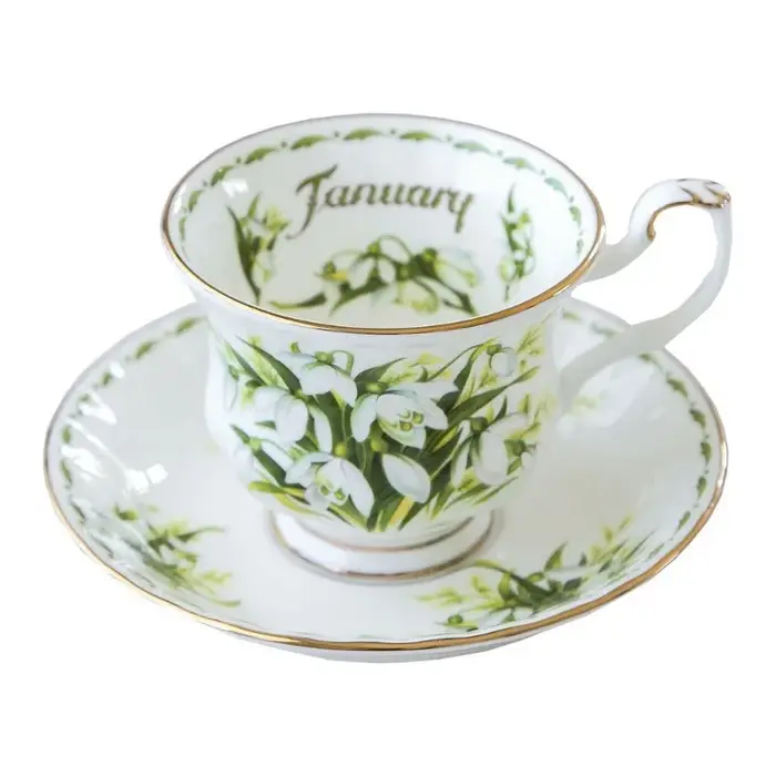 Service à thé Royal Albert en porcelaine fine pour le thé de l'après-midi - cadeau de luxe pour la maison