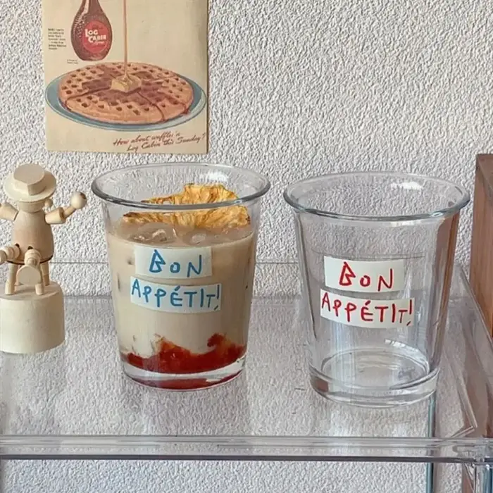Cadeau tasse en verre Transparent 350ML