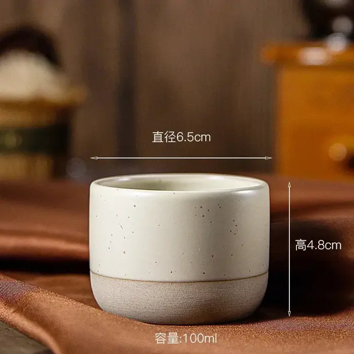 Tasse à café vintage en céramique, tasse à thé, style japonais, verres, grès, expresso, restaurants,