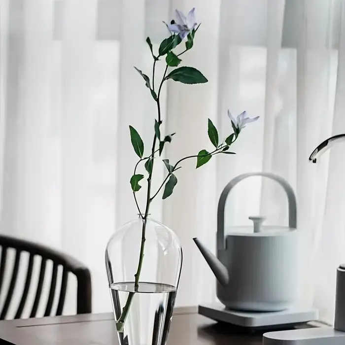 Vases à bourgeons en verre contemporains