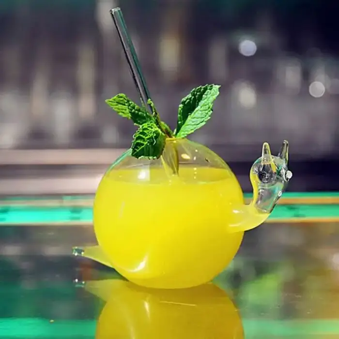 Verre à Cocktail créatif en forme d'escargot