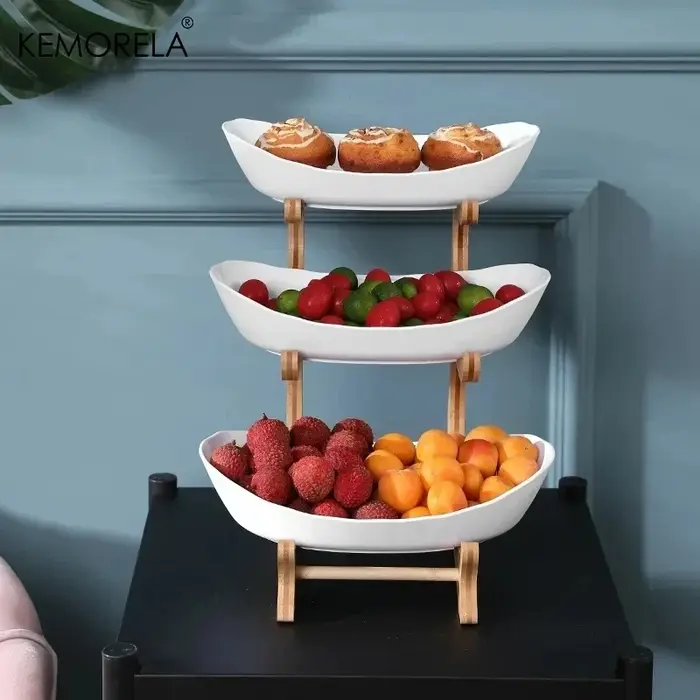 Assiette à fruits à 2/3 couches