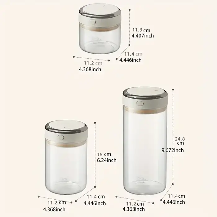 Bocaux de stockage hermétiques sous vide pour grains de café