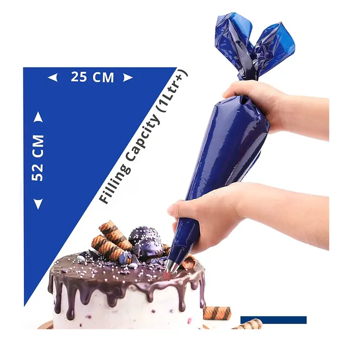50pcs Extra Large sac à pâtisserie jetable 21 pouces décoration de gâteau glaçage passepoil crème De