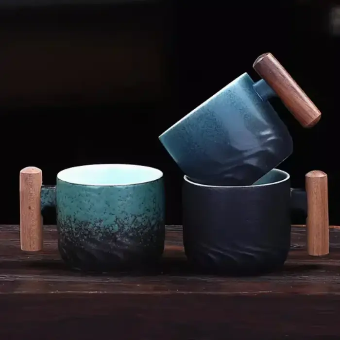 Tasses à café exquises créatives faites à la main