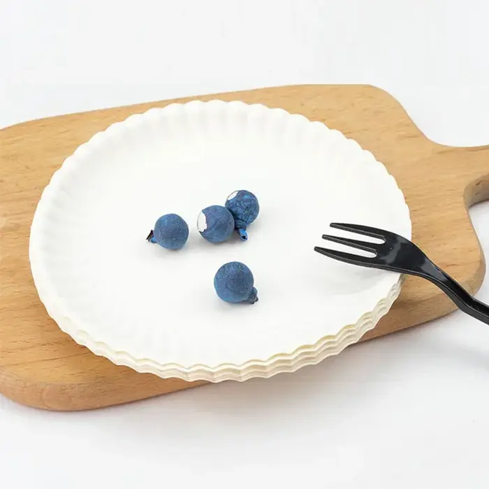Assiettes rondes en papier jetables de 6 pouces