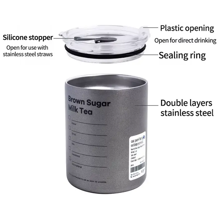 Tasse à café Portable en acier inoxydable de 600ml