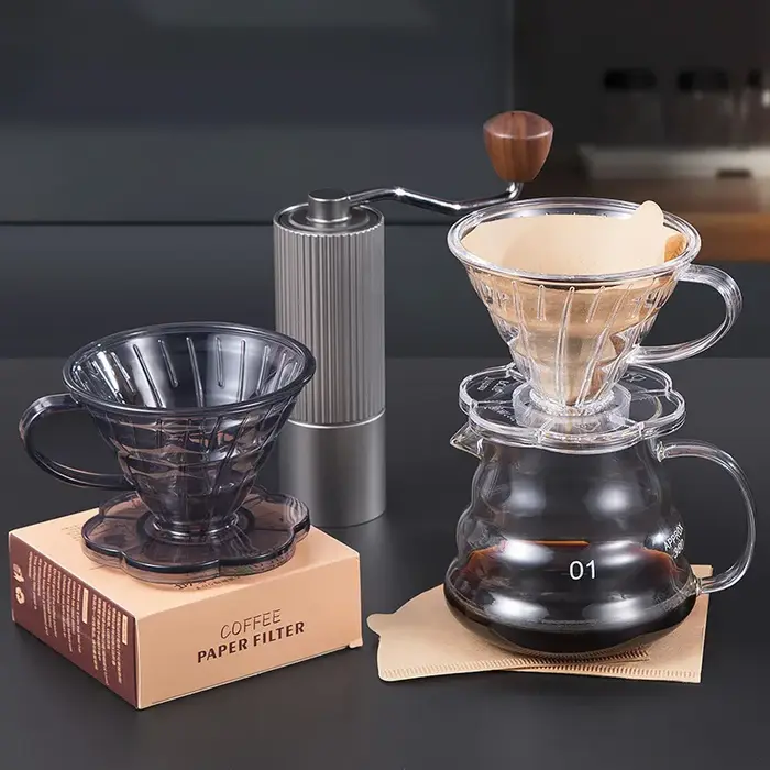 Filtre à café réutilisable en résine pour cafetière à filtre, compatible avec les tasses de barista 1-2 tasses/1-4 tasses, entonnoir de préparation, matelas, avion, forêt, cadeau, retour