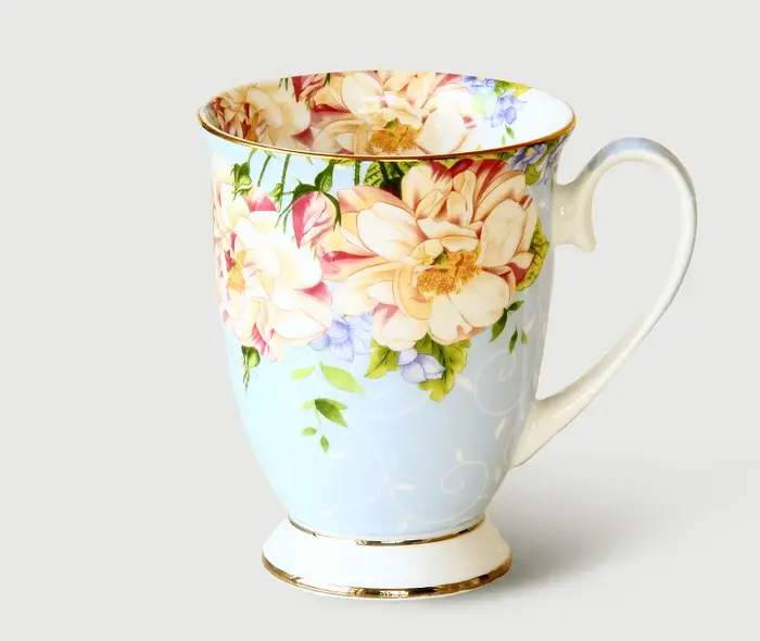 Tasse à café en céramique de porcelaine d'os de 300ML