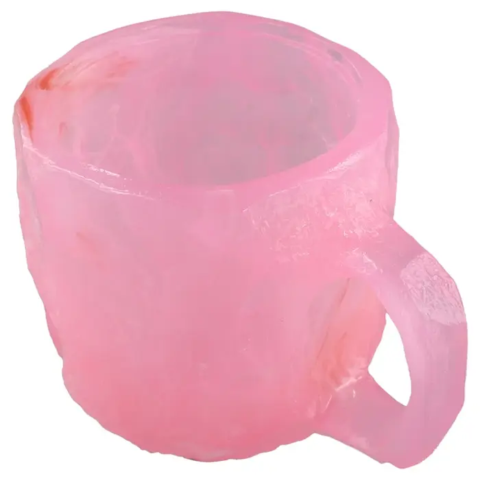 Tasse à café en cristal de géode douce et élégante